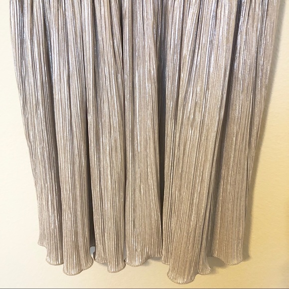 Armani Exchange Champagne Crinkled Cocktail Dress - Picture 4 of 8